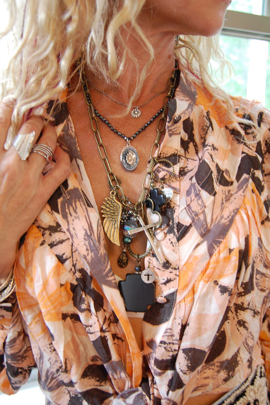 The Cross Gypsy Junk Necklace