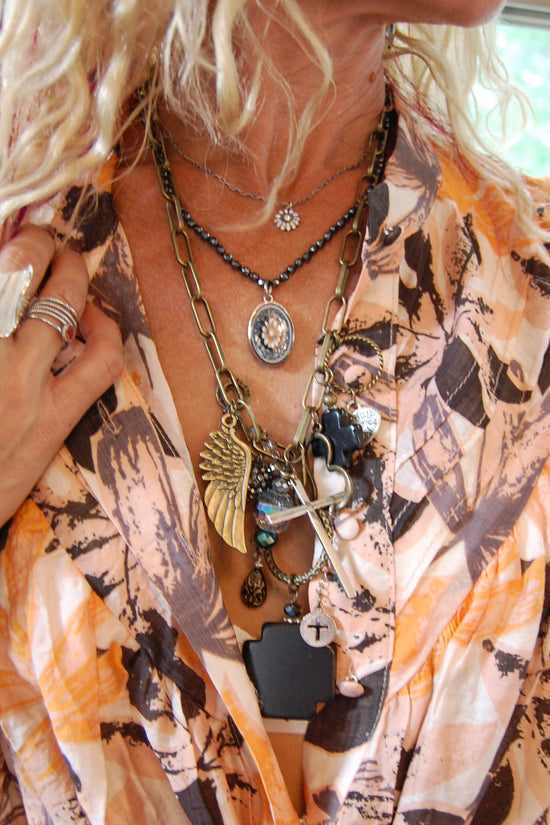 The Cross Gypsy Junk Necklace