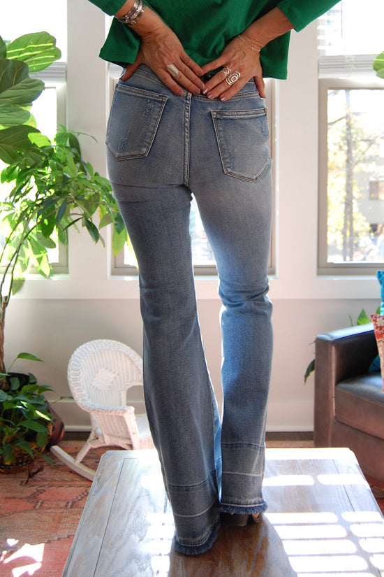 Tina  Flare Jeans in Medium Wash