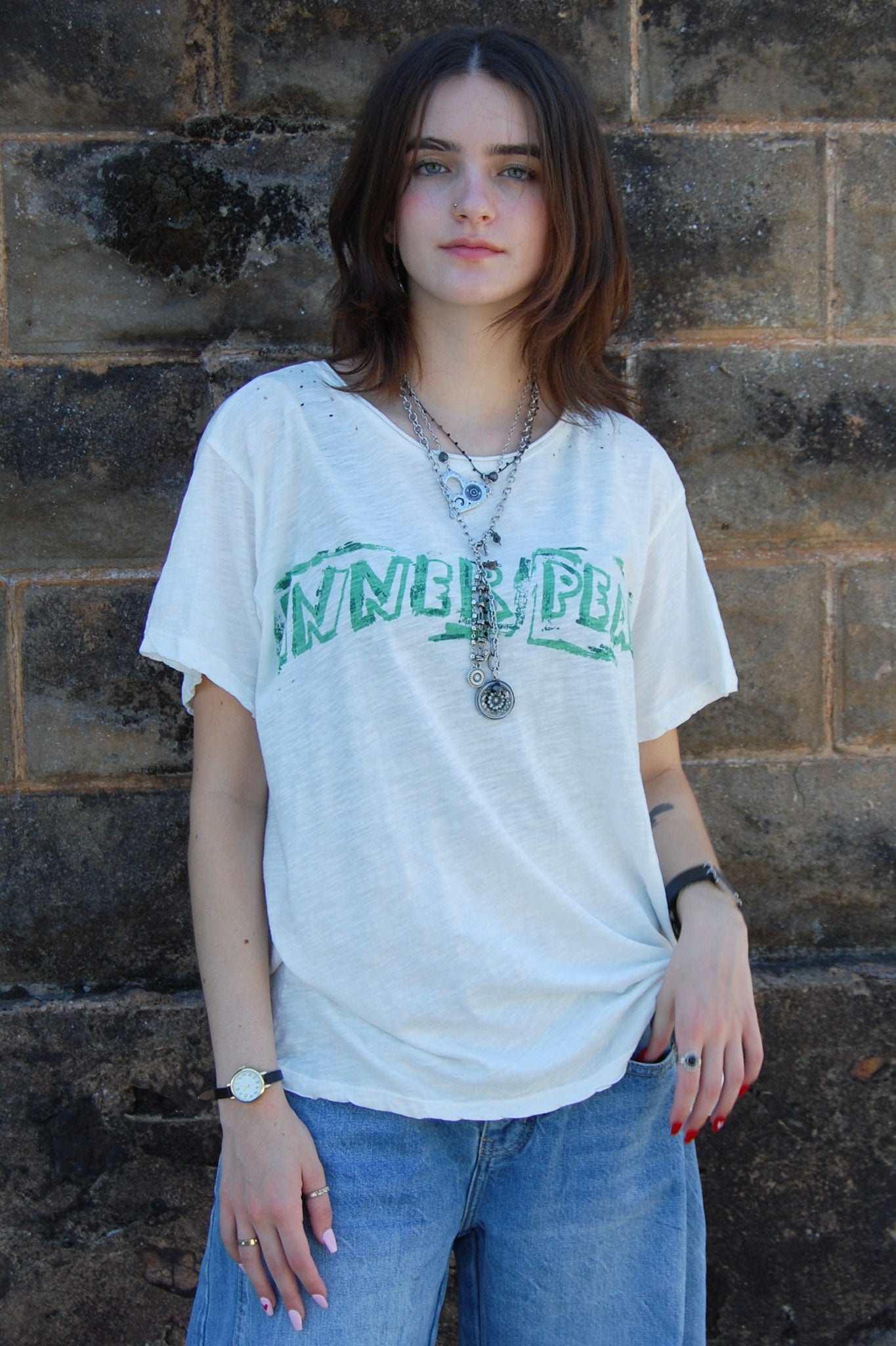 Magnolia Pearl Inner Peace Tee in Mantis