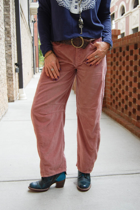 Free People - Good Luck Cord Pants in Withered Rose