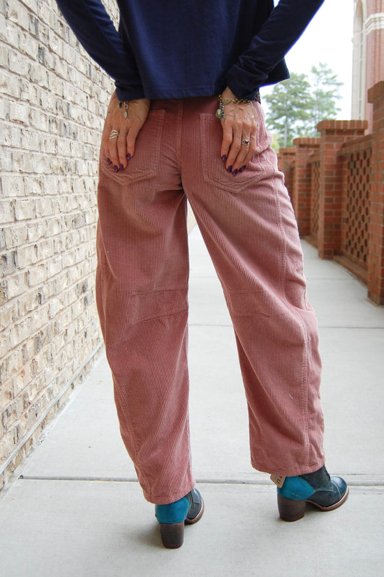 Free People - Good Luck Cord Pants in Withered Rose