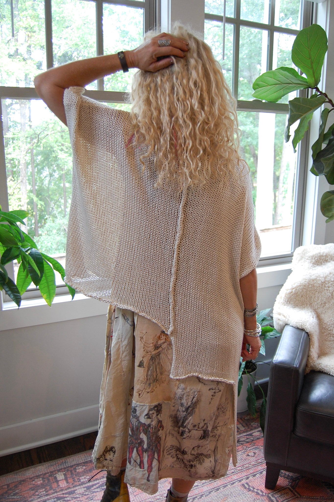 The Maia Sweater Top in Beige