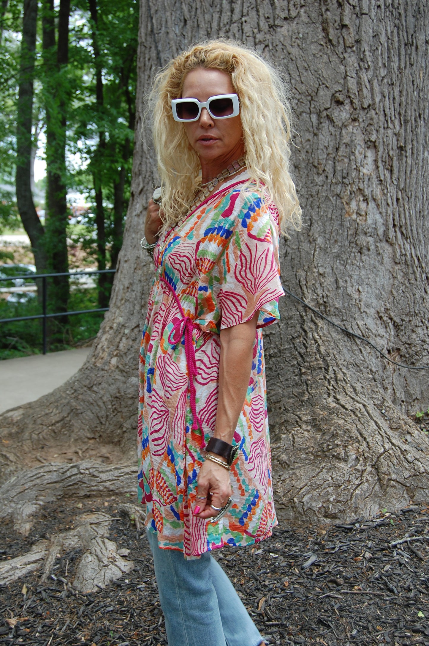 Beachy Cover Up Dress in Blush