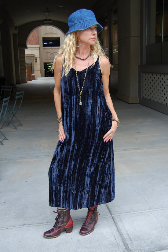 The Sally Slipdress in Navy