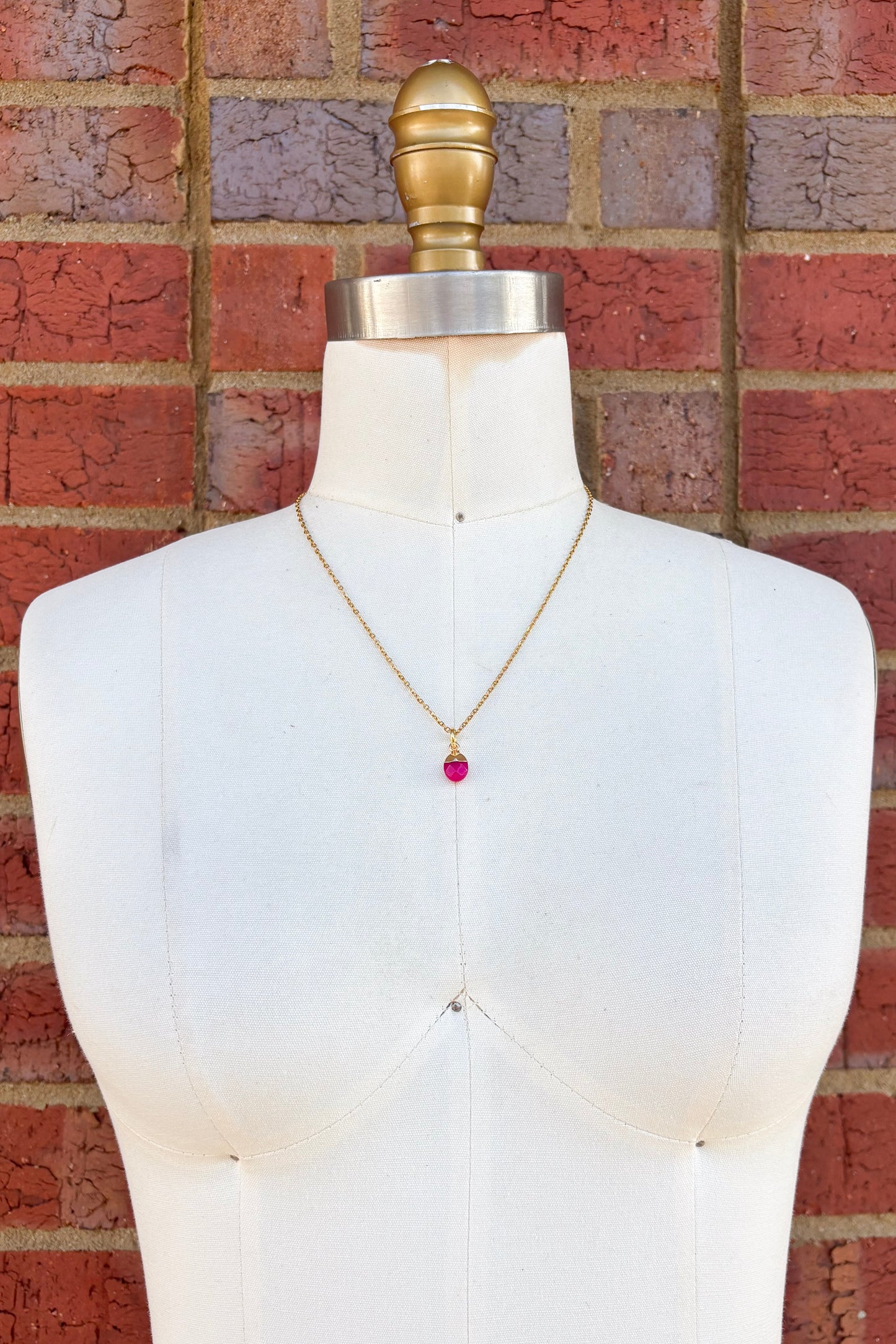 Oval Gem Charm