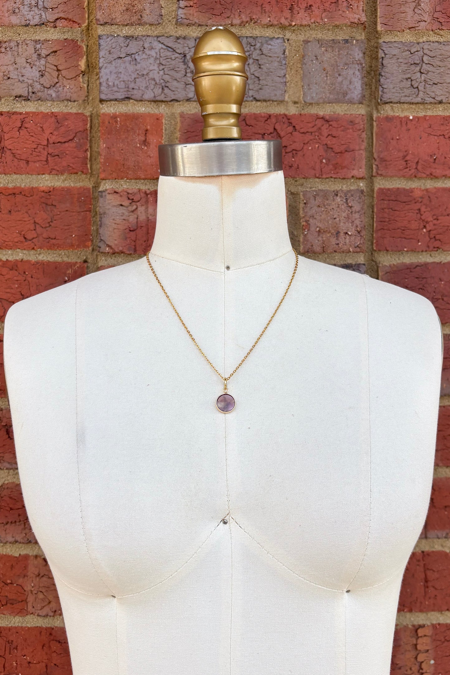 Circle Gem Charm