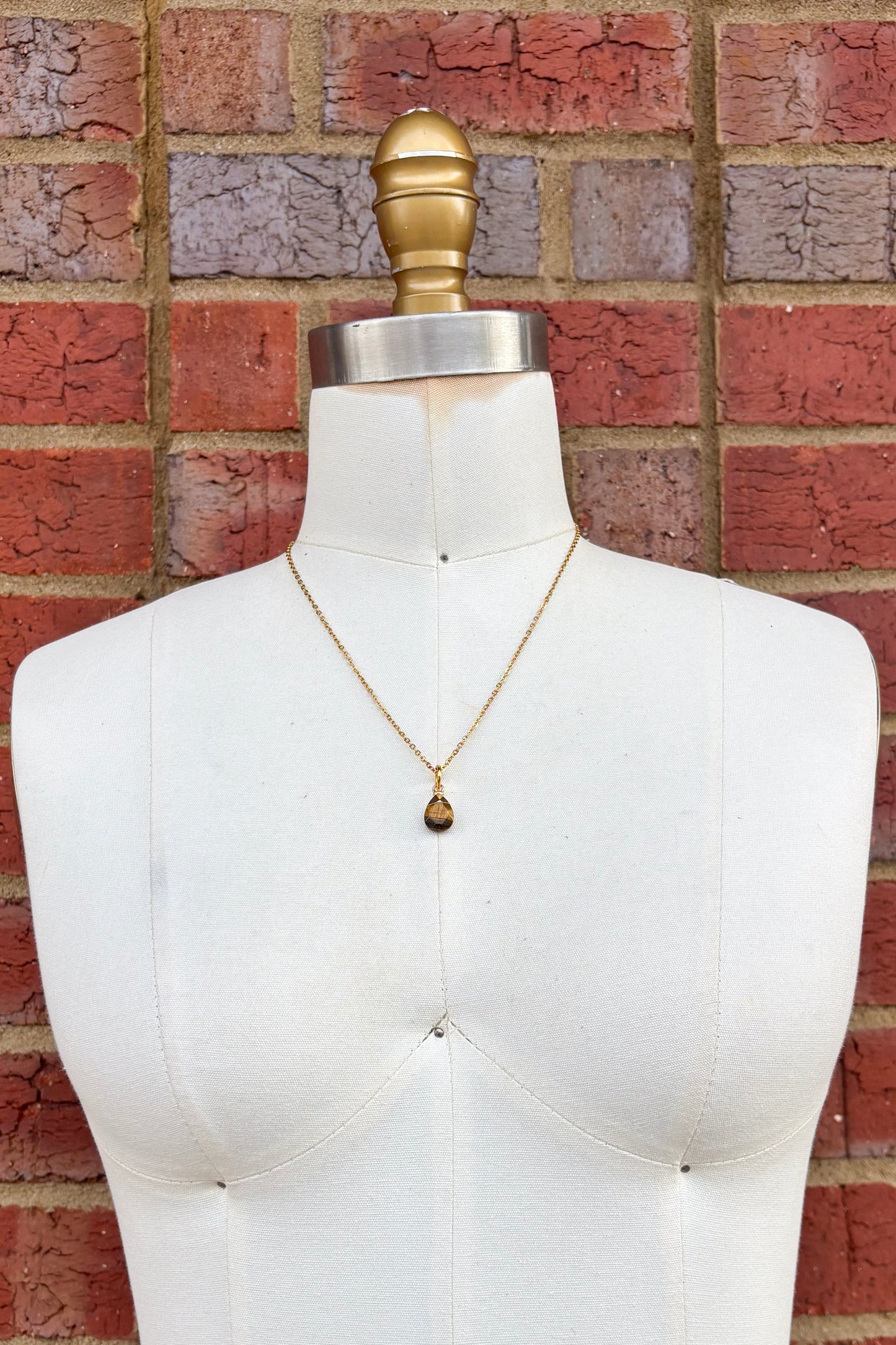 Small Tear Drop Gem Charm