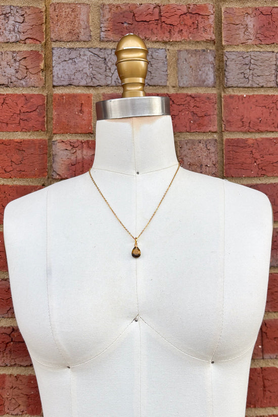 Small Tear Drop Gem Charm