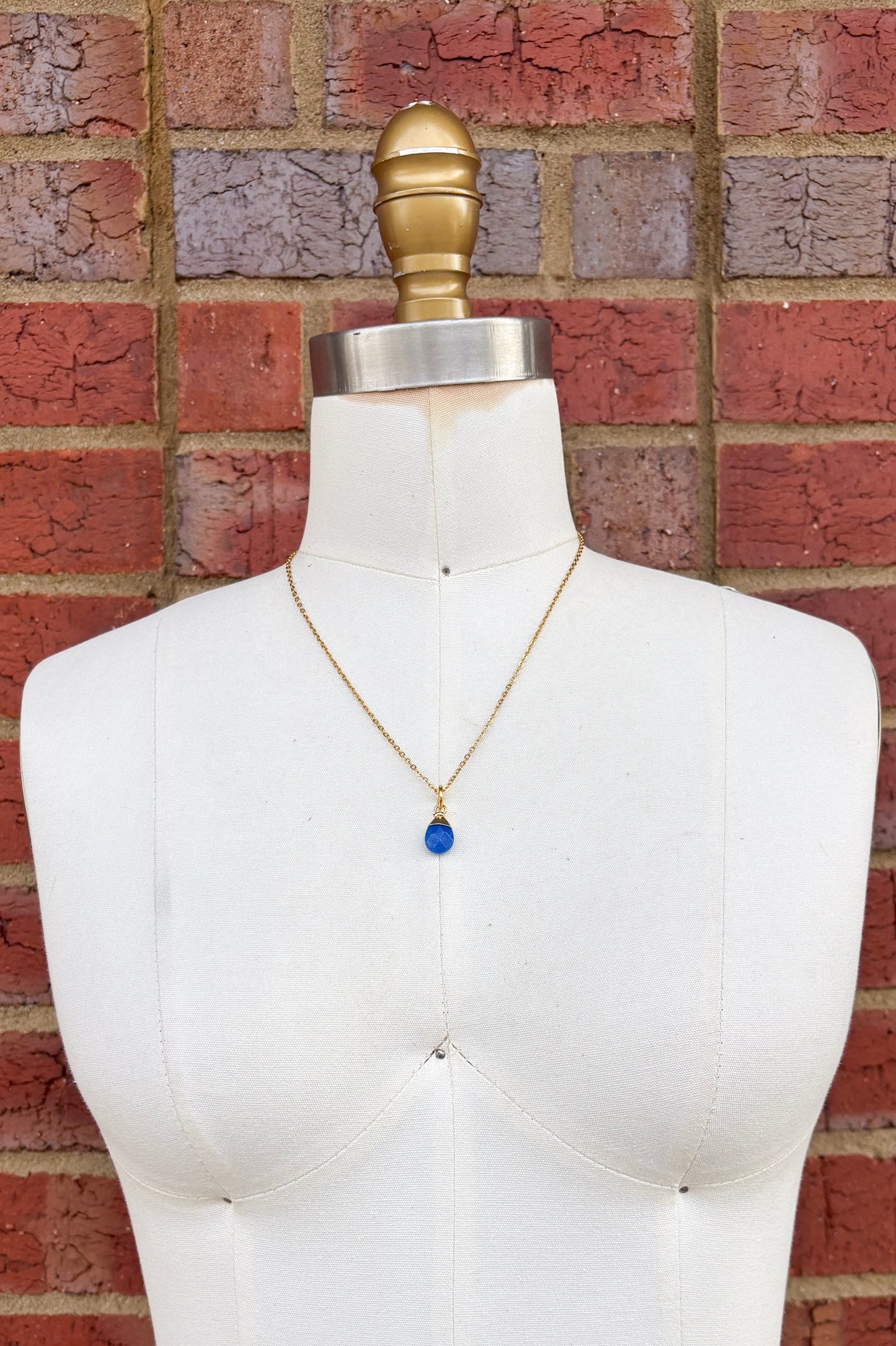 Small Tear Drop Gem Charm