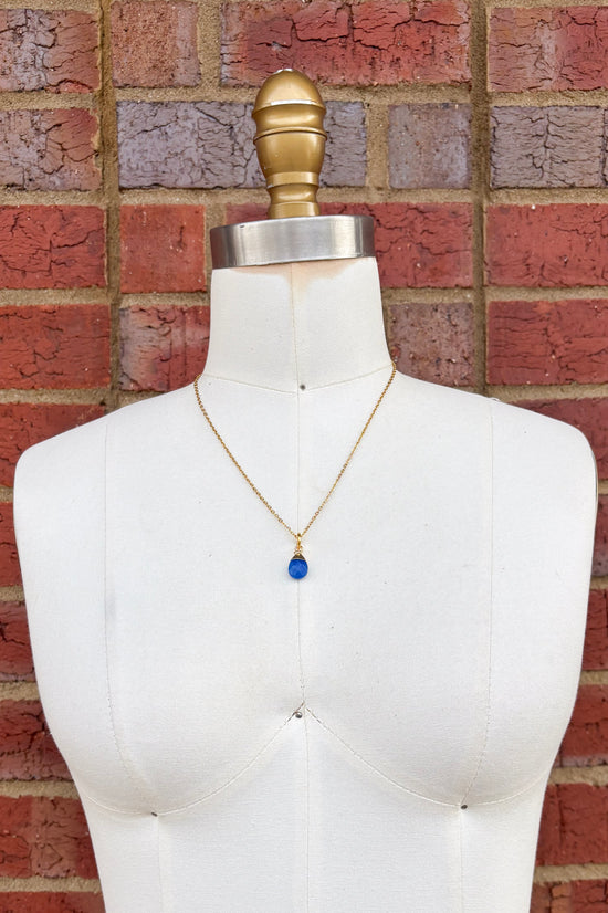 Small Tear Drop Gem Charm