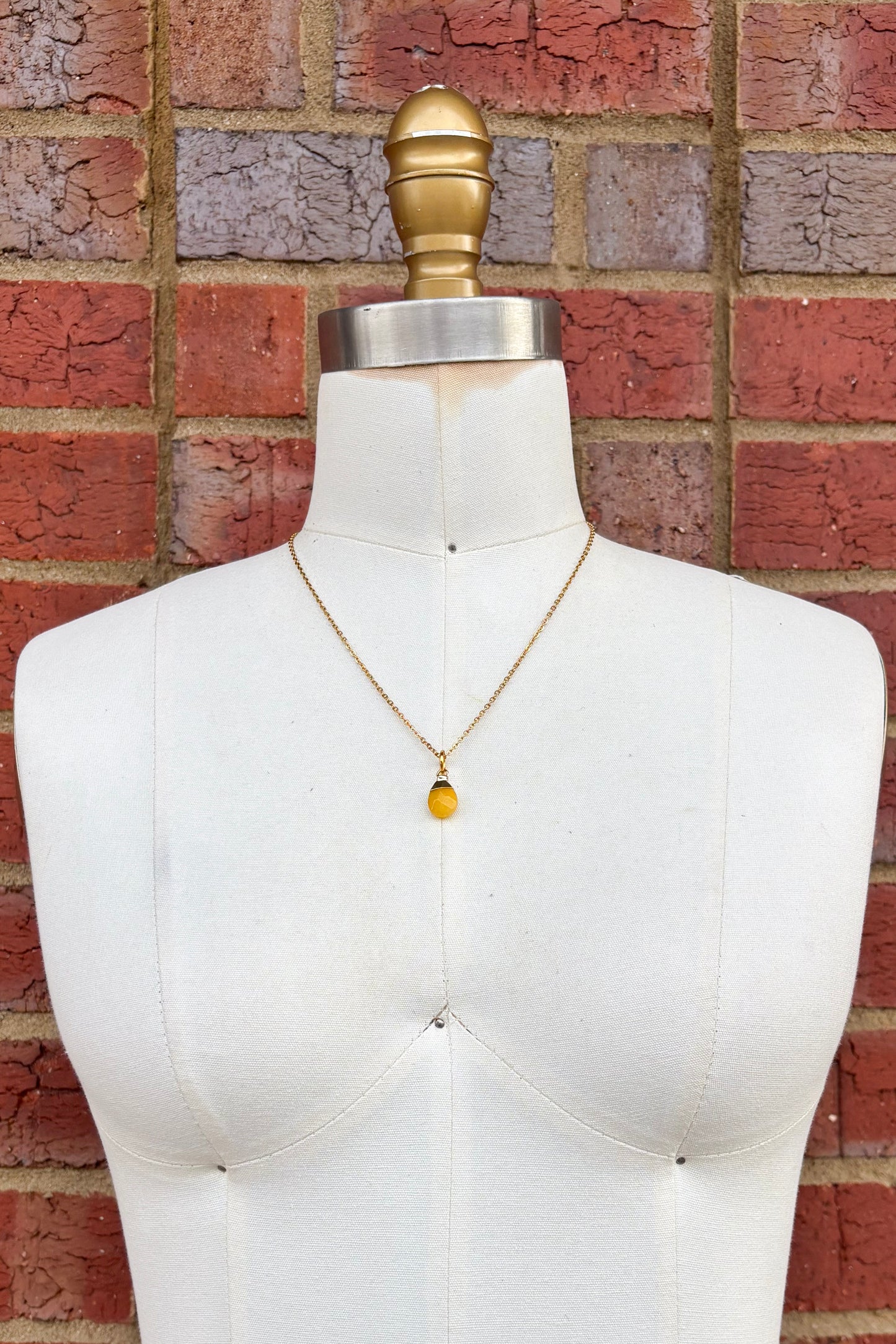 Small Tear Drop Gem Charm