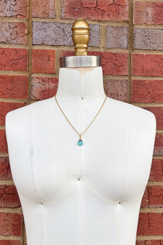 Small Tear Drop Gem Charm