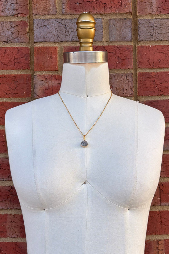 Wide Tear Drop Gem Charm