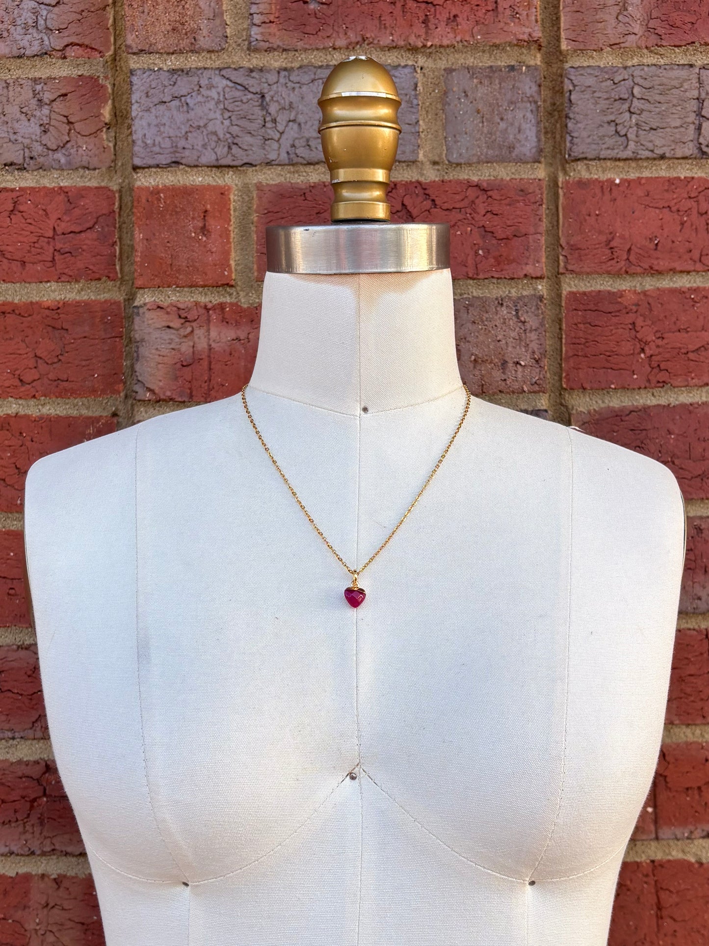 Heart Gem Charm