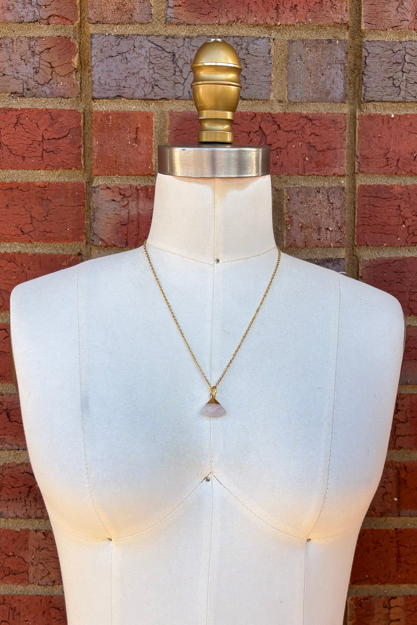 Triangle Gem Charm
