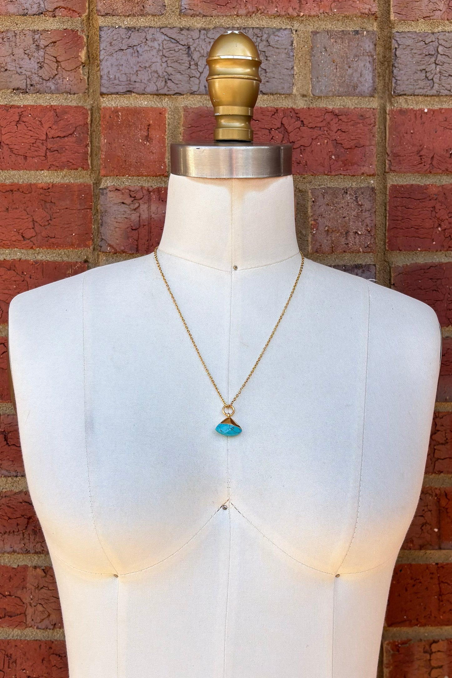 Triangle Gem Charm