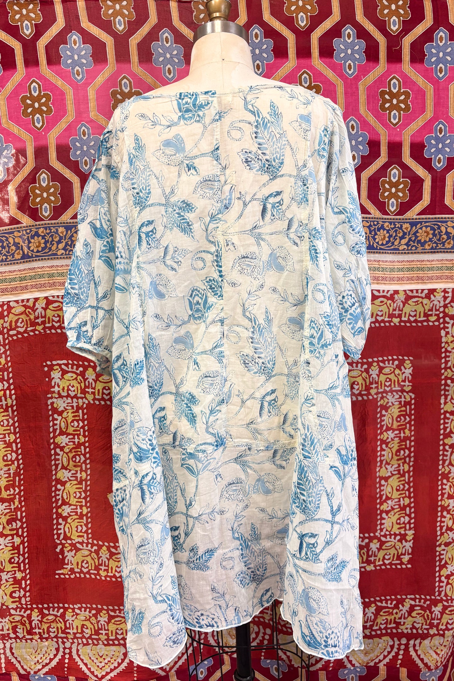 Isla Tunic Dress in Blue