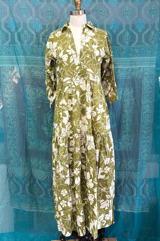 The Cheryl Dress in Olive