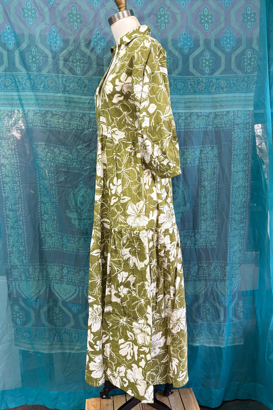 The Cheryl Dress in Olive