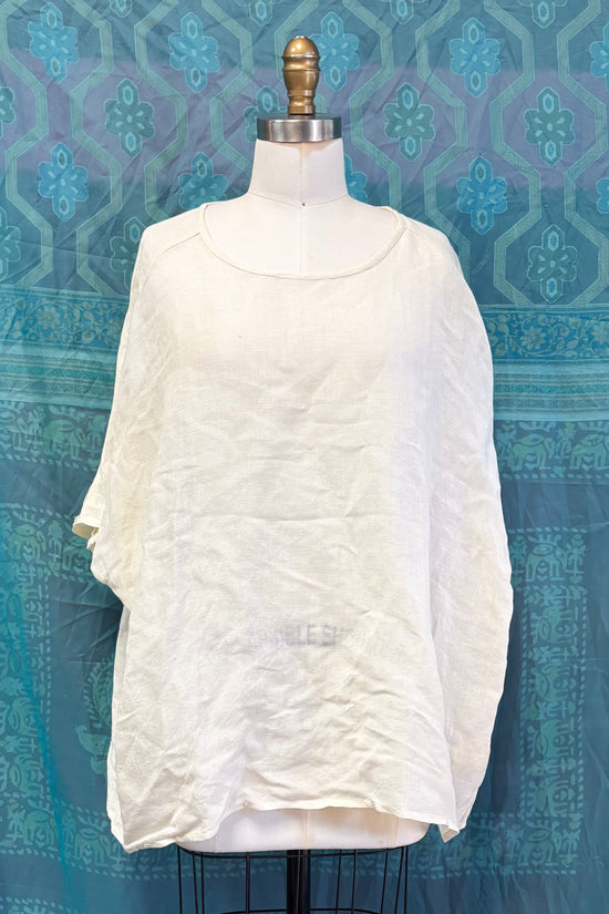 Ella Linen Top in Natural