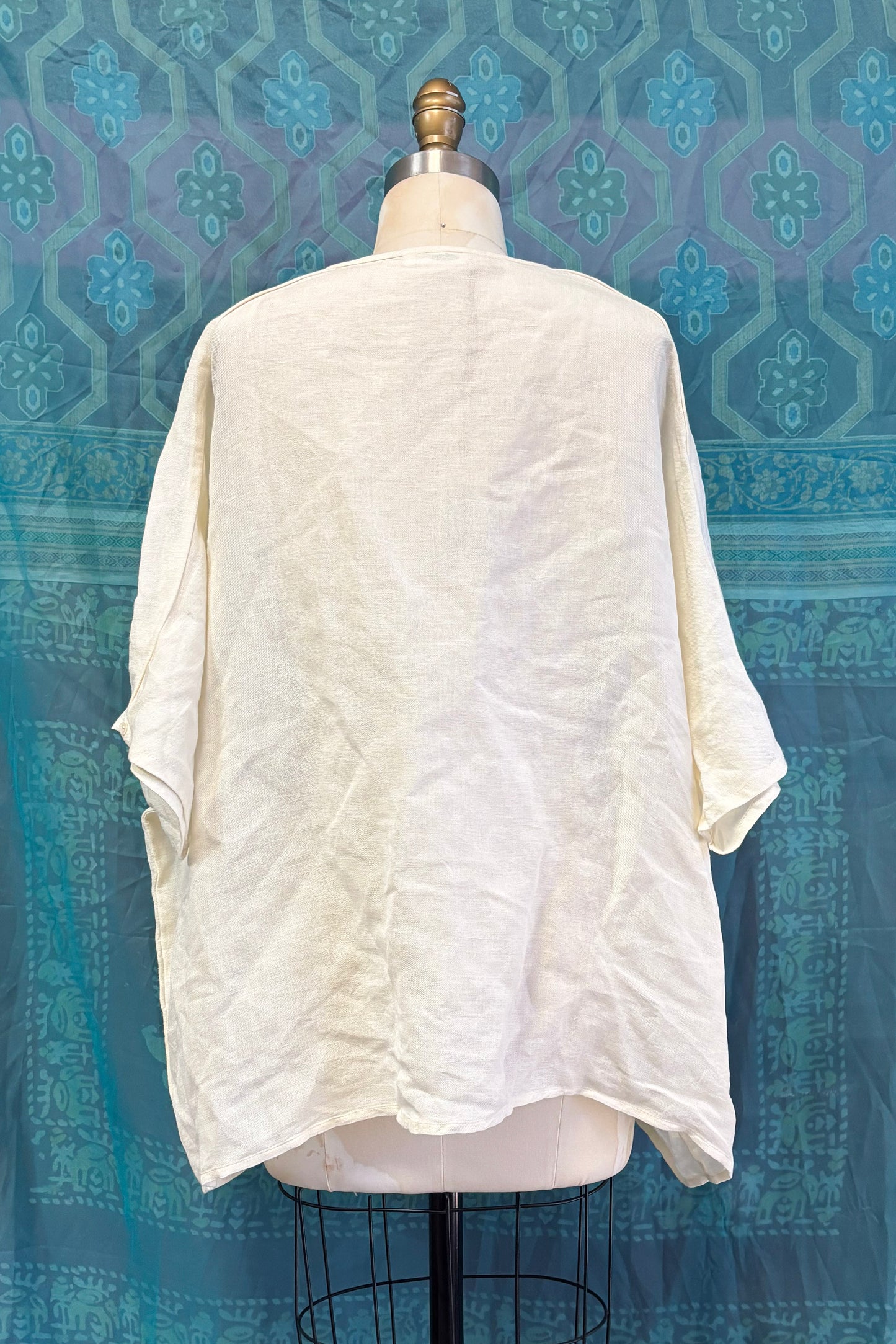 Ella Linen Top in Natural