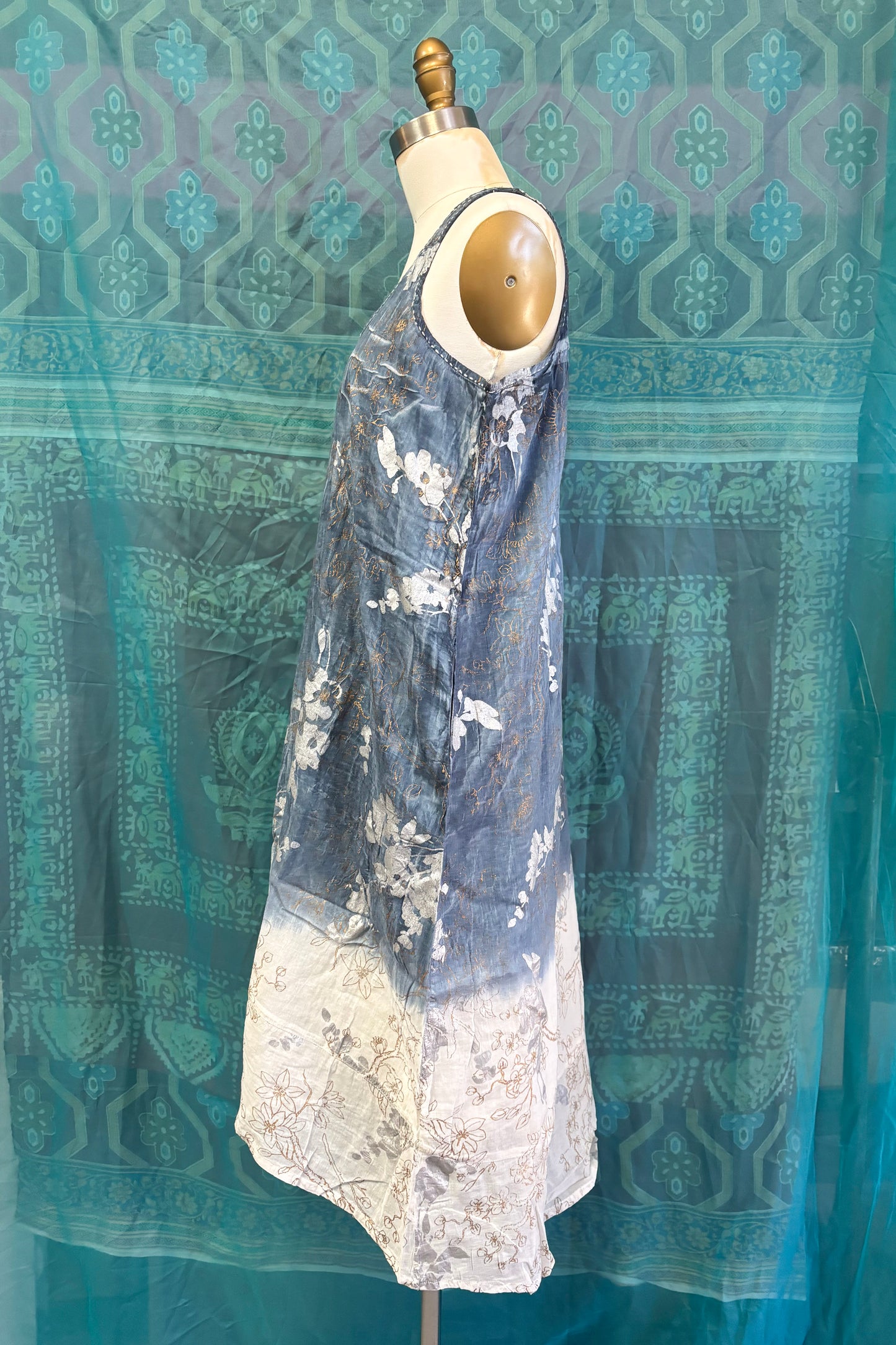 Mina Ombre Dress in Navy