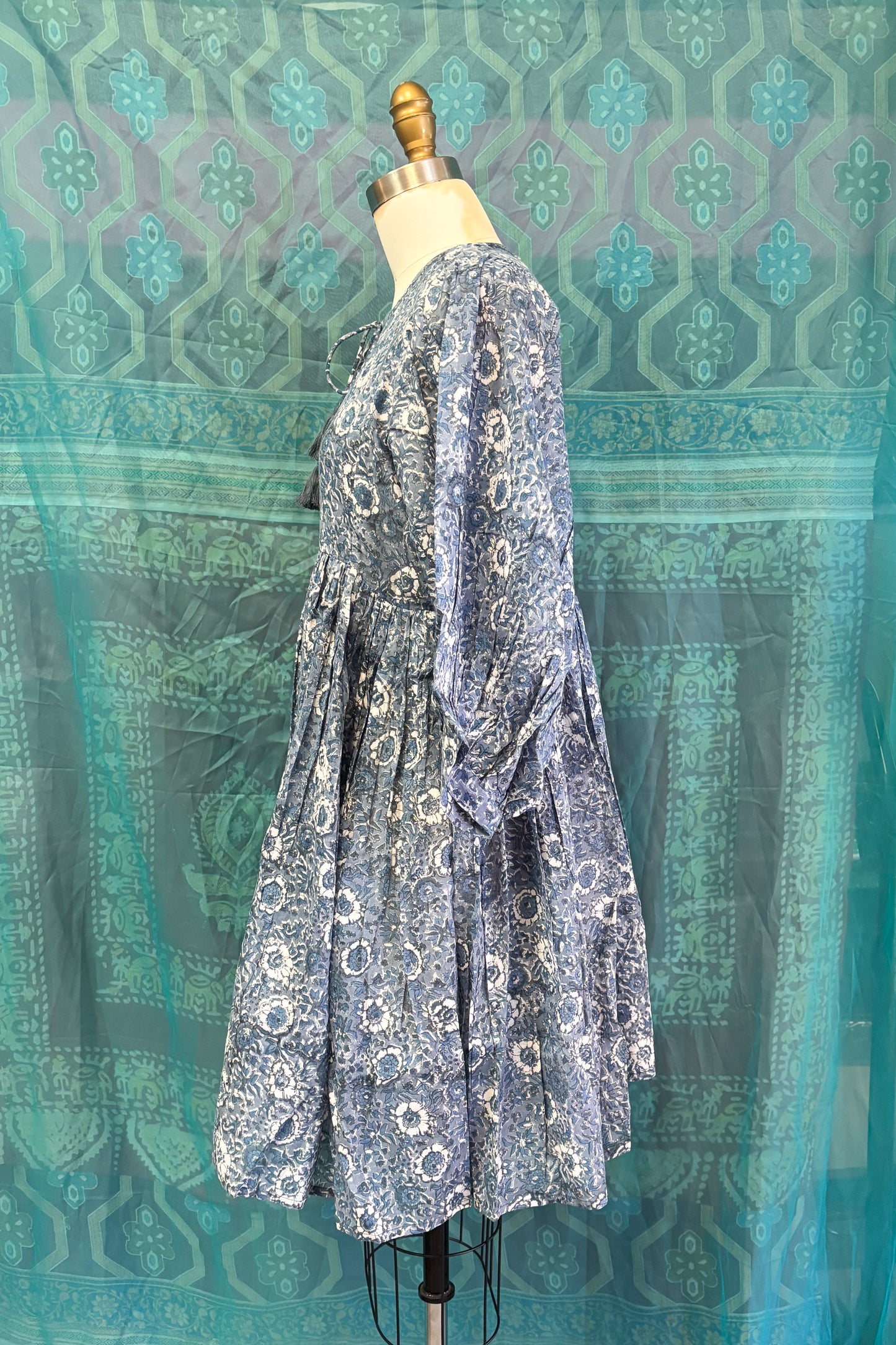 Raya Mini Dress in Grey