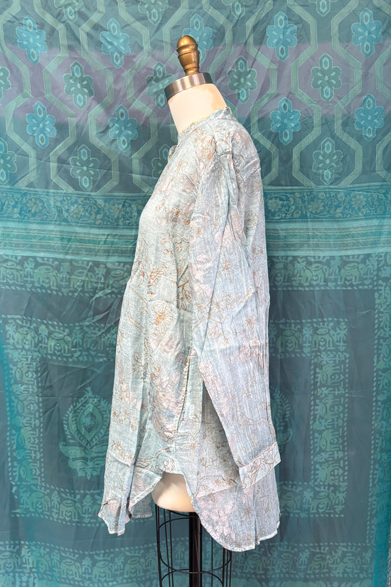 Anoushka Foil Top in Silver