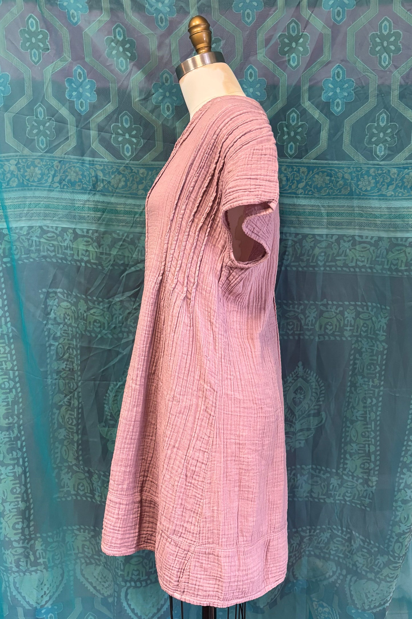 Pipa Cotton Dress in Dusty Pink