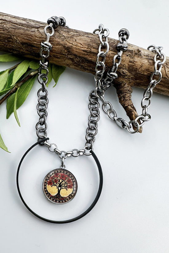 Spirit Lala: Yellow Tree U Ring Necklace