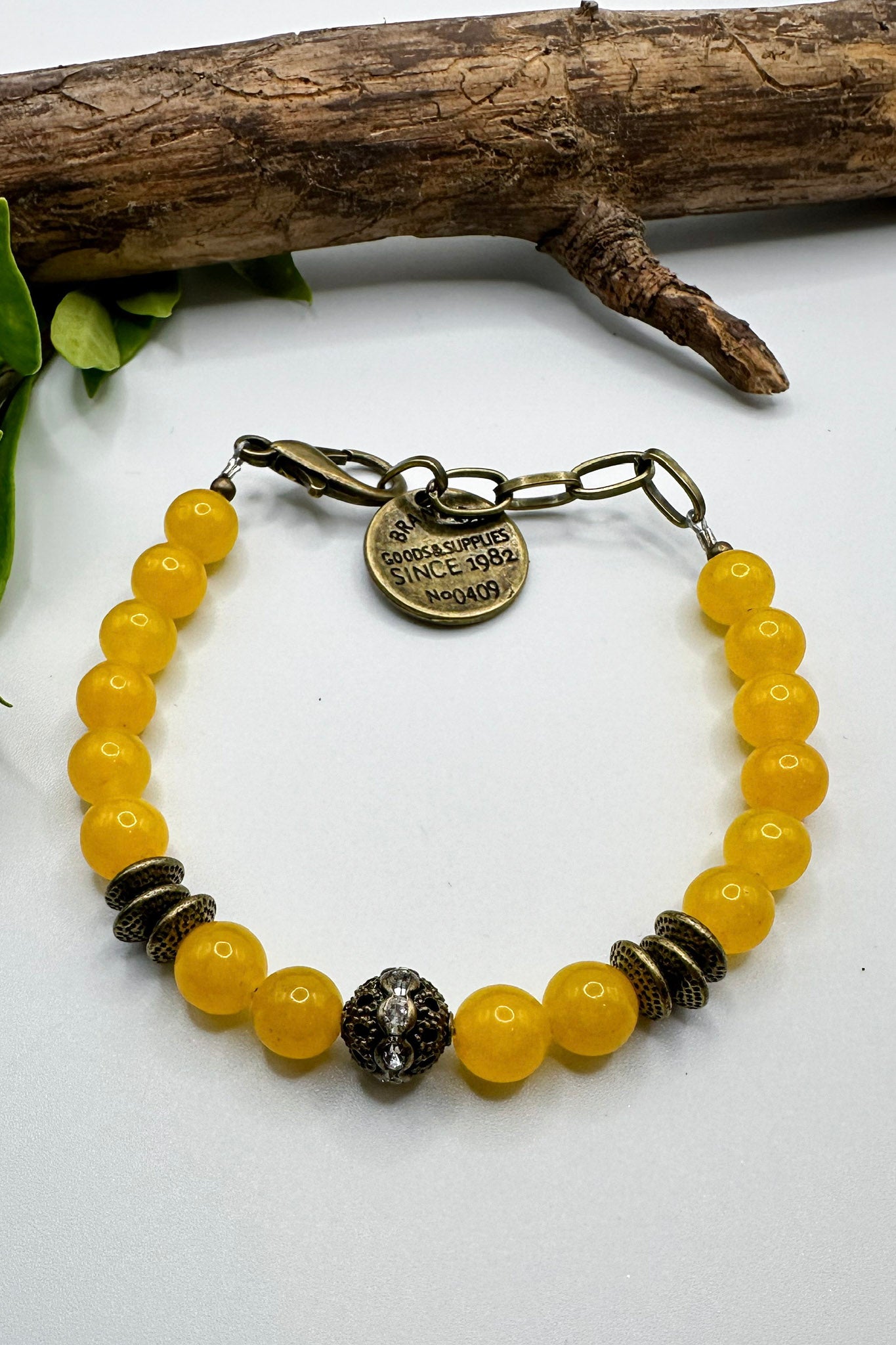 The Citrine Chain Beaded Bracelet