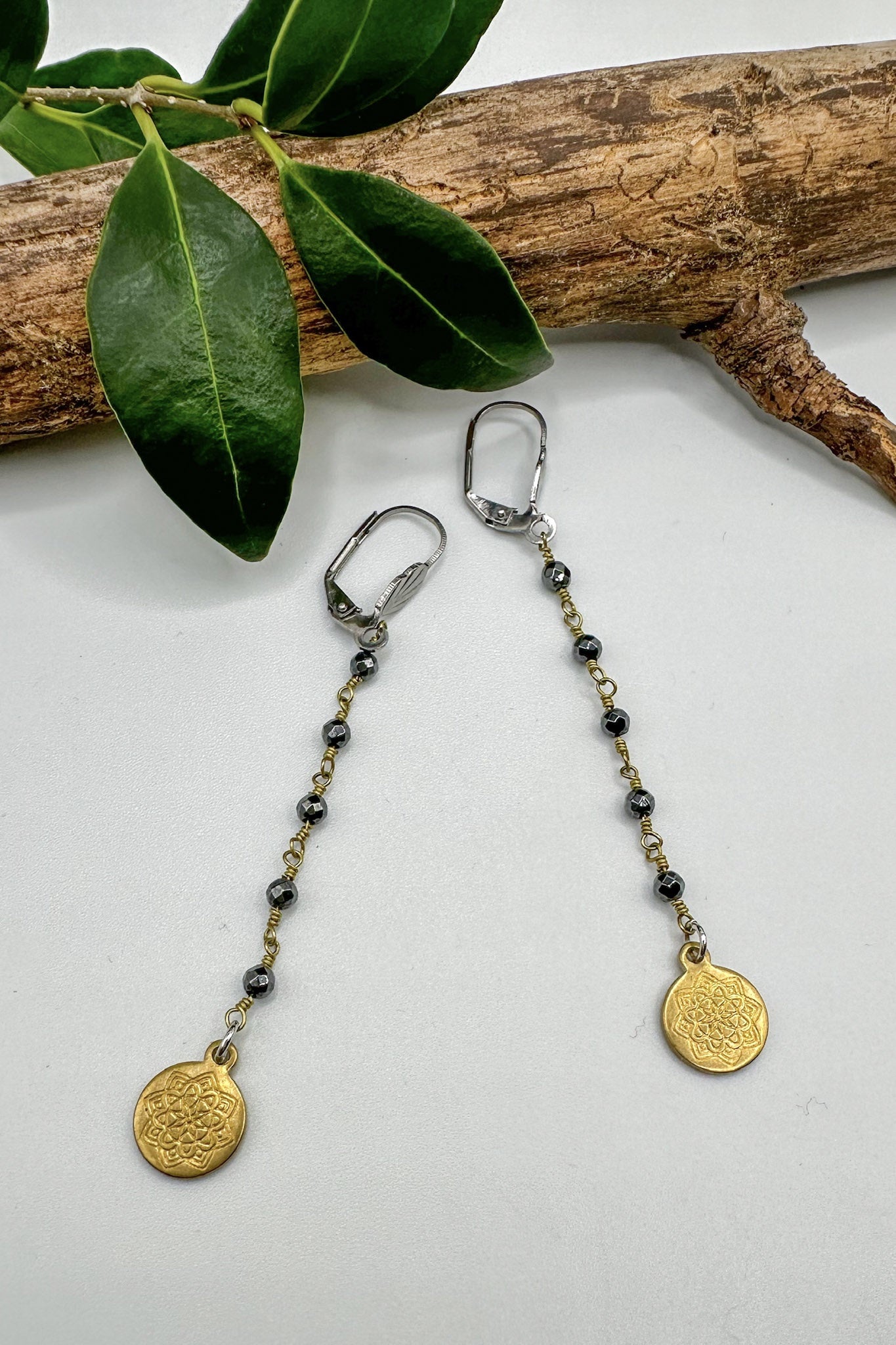 Spirit Lala Vintage Coin: The Rosary Medallion Drop Earrings