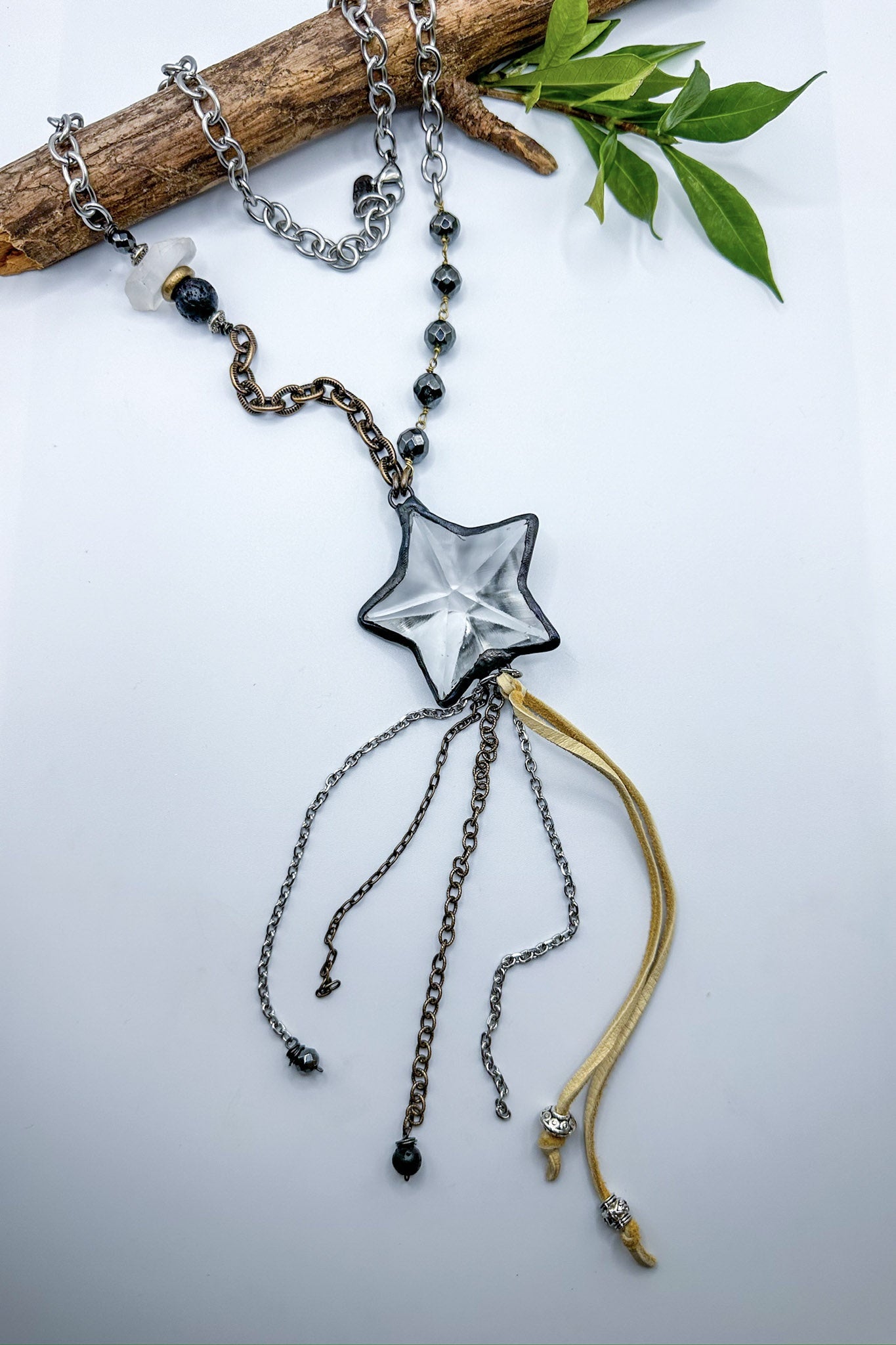 Spirit Lala Vintage Coin: You're A Star Tassel Drop Necklace