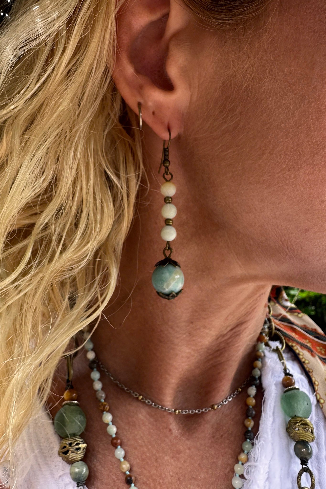 The Ally Amazonite Drop Earrings