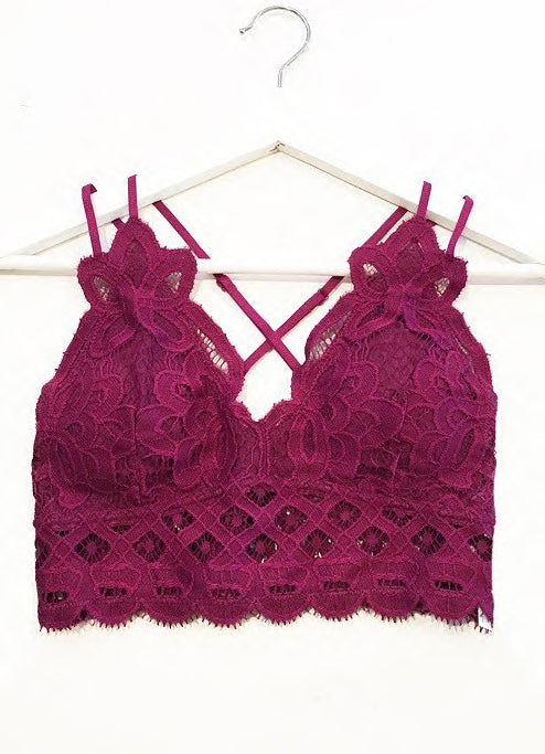 Serendipity bralette - Hot Pink – The Feisty Bull Boutique