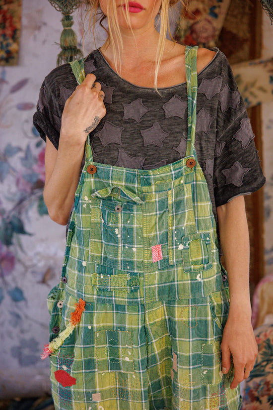 Magnolia Pearl Love Overalls in Uncle Joe's Plaid