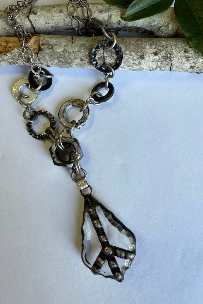 One of a Kind: Peace Crystal Necklace