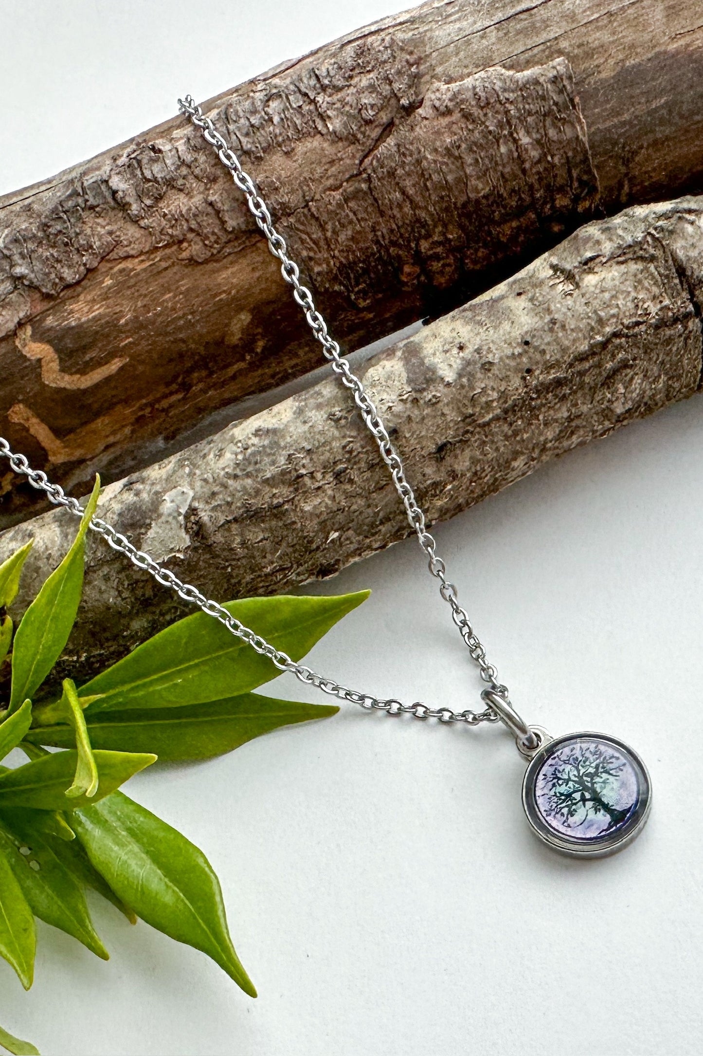 Spirit Lala: Tree of Life Purple Small Pendant Necklace