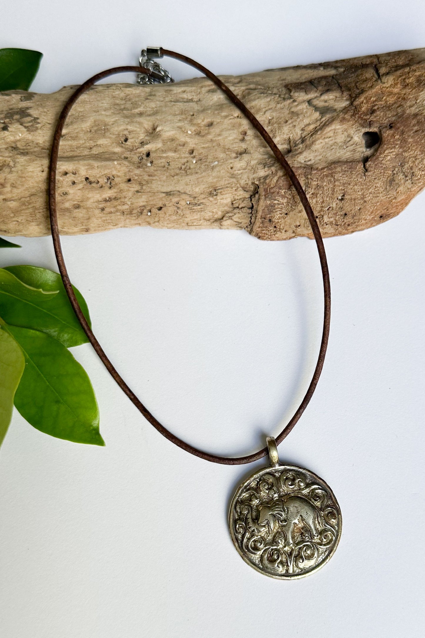 Spirit Lala Vintage Coin: The Ellie Elephant Medallion Necklace