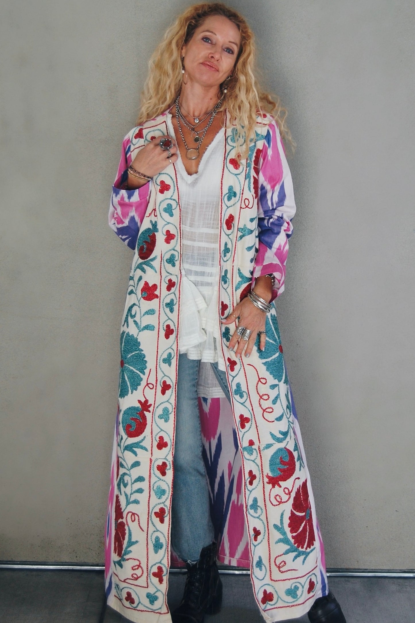 Load image into Gallery viewer, The Hadley Jacket in Daisy - SpiritedBoutiques Boho Hippie Boutique Style Jacket, Spirited
