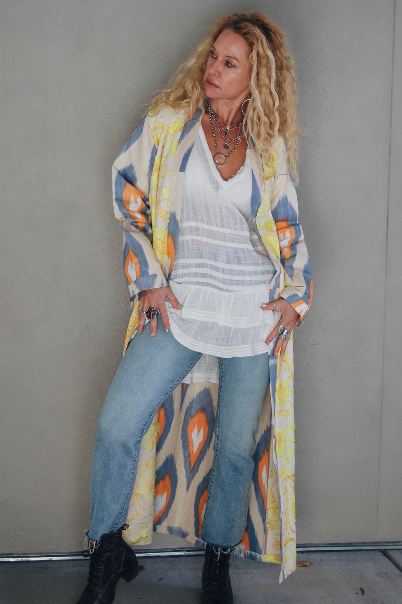 Load image into Gallery viewer, The Amelia Jacket in Peacock - SpiritedBoutiques Boho Hippie Boutique Style Jacket, Spirited
