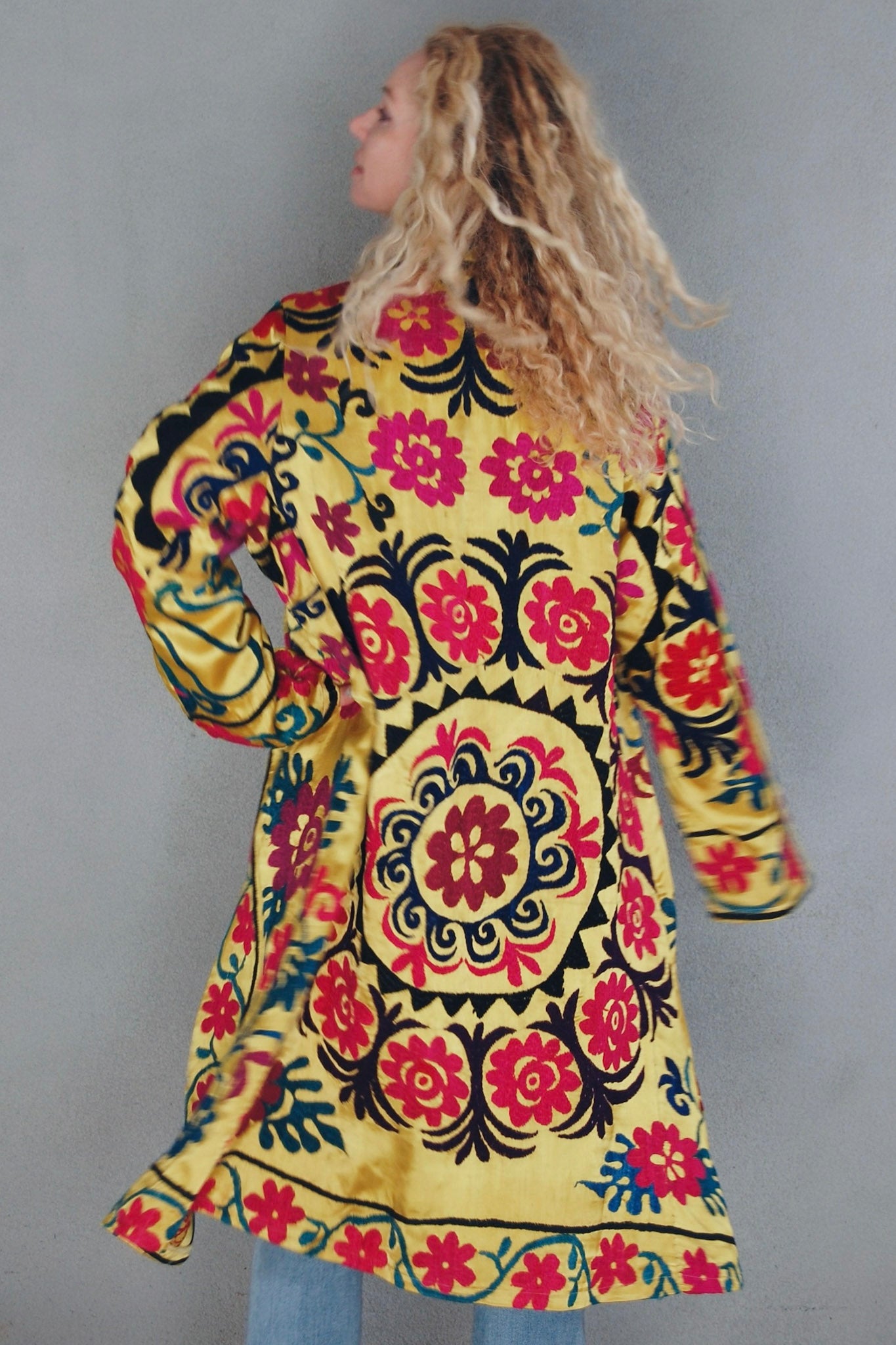 The Heavenly Jacket in Rosa - SpiritedBoutiques Boho Hippie Boutique Style Jacket, Spirited