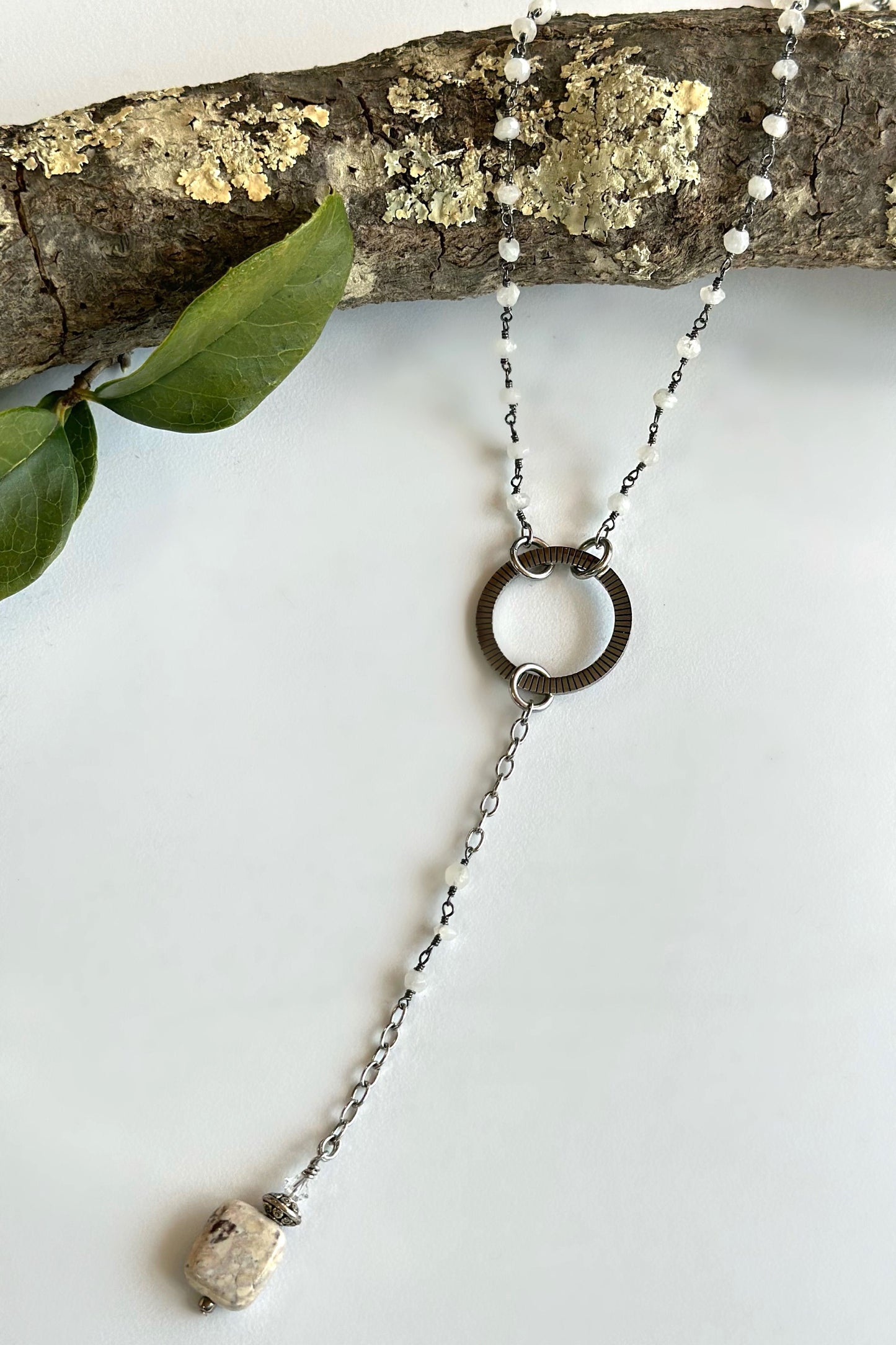 Spirit Lala Boho: Gemstone Lariat Drop Necklace