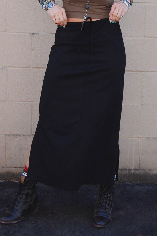 The Amelia Straight Skirt in Black
