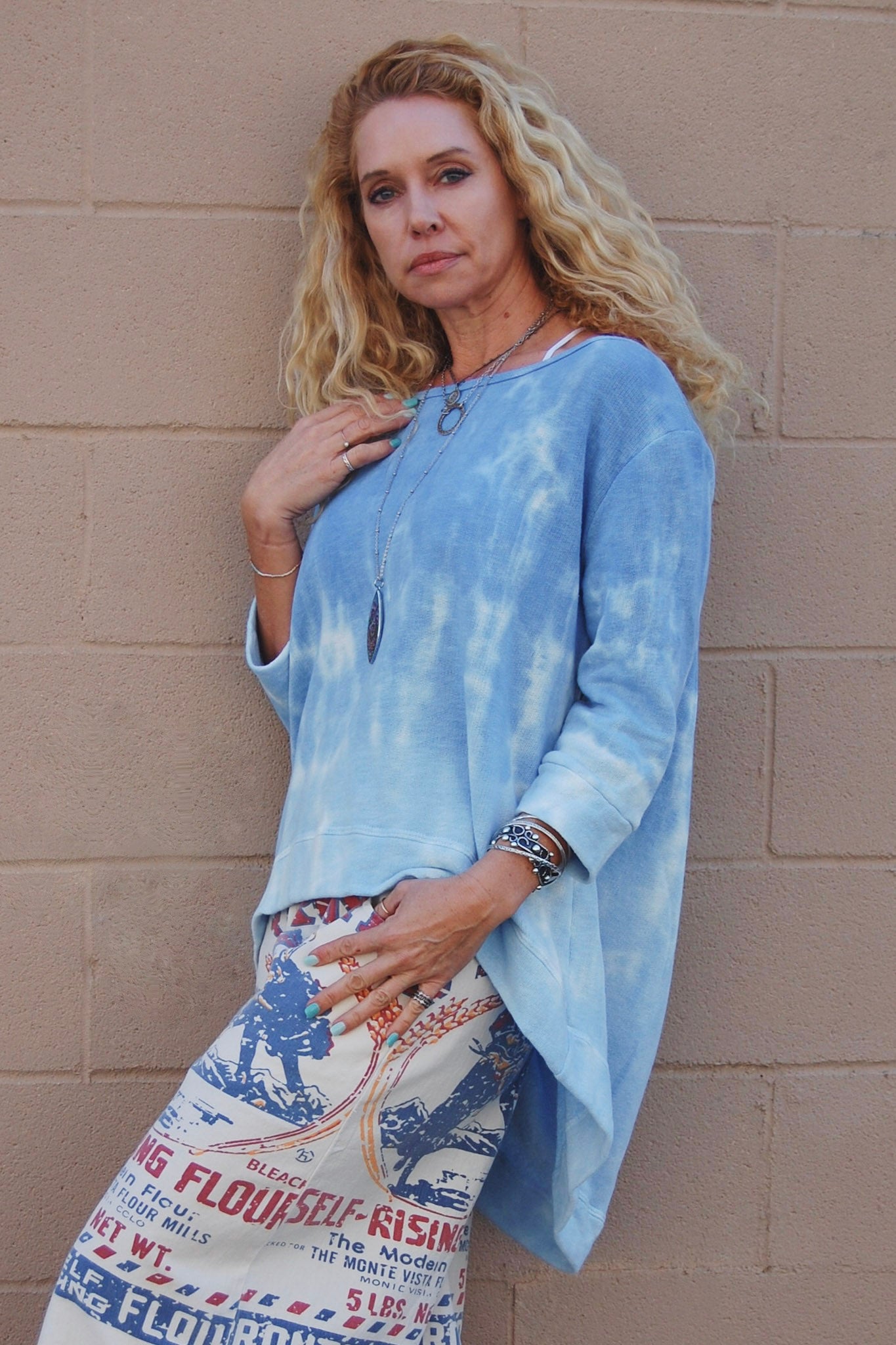 The Phoebe Pullover in Blue