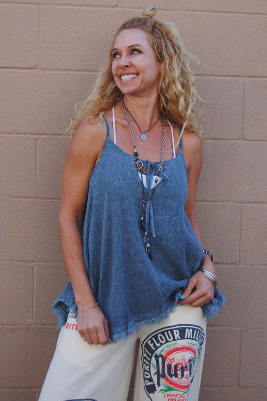 The Addison Tank in Navy