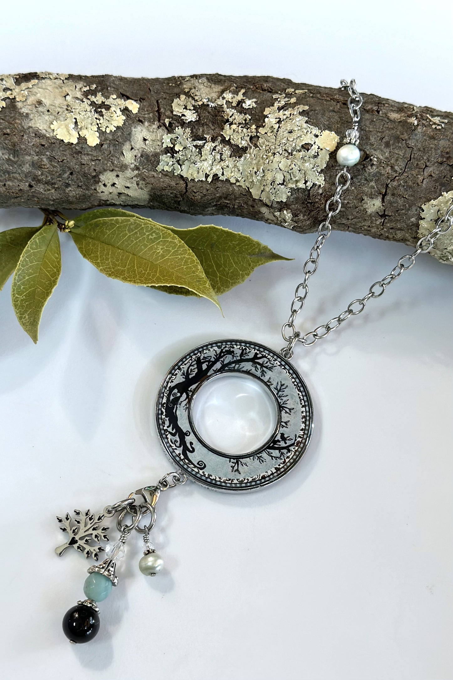 Load image into Gallery viewer, Spirit Lala: Tree Of Life Statement Open Circle Necklace
