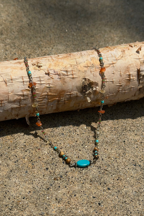 Load image into Gallery viewer, The Simple Sammi Choker in Citrine &amp;amp; Carnelian - SpiritedBoutiques Boho Hippie Boutique Style Necklace, Spirit Lala Boho
