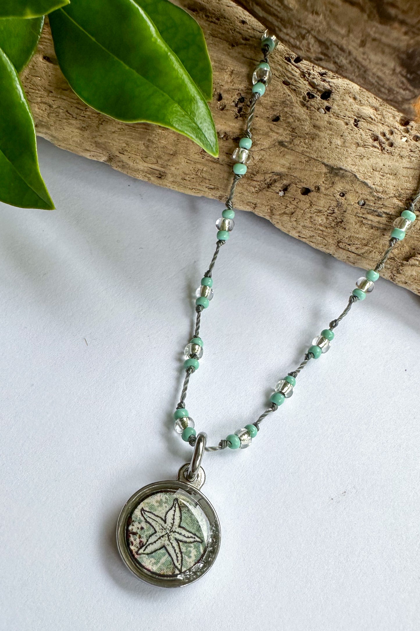 Small Starfish Pendant Necklace - SpiritedBoutiques Boho Hippie Boutique Style Necklace, Spirit Lala